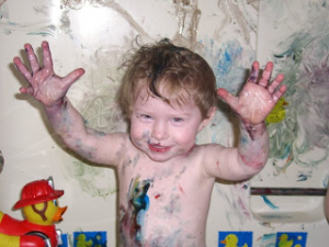 Kaylen Painting Feb 2007